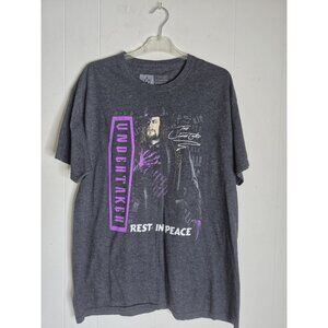 WWE The Undertaker Men's Shirt Size XL Rest in Peace  Wrestlemania